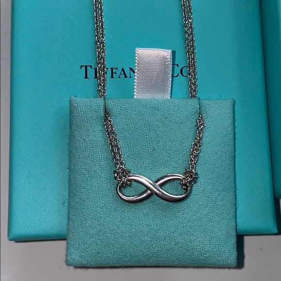 Tiffany & Co Silver Infinity Pendant Necklace - Picture 3 of 11